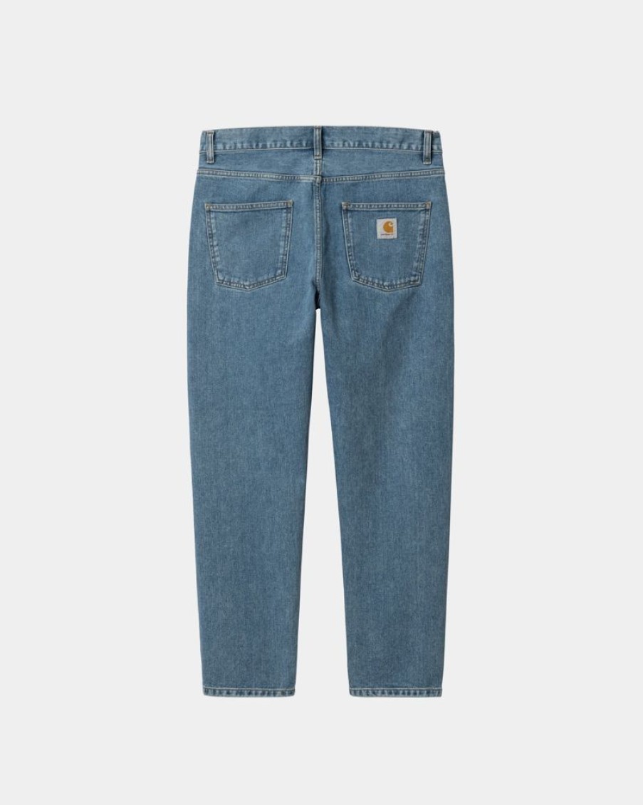 Maend Carhartt WIP | Newel Pant | Bla (Sten Bleget)