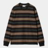 Maend Carhartt WIP | Haynes Stripe Langaermet T-Shirt |Sort