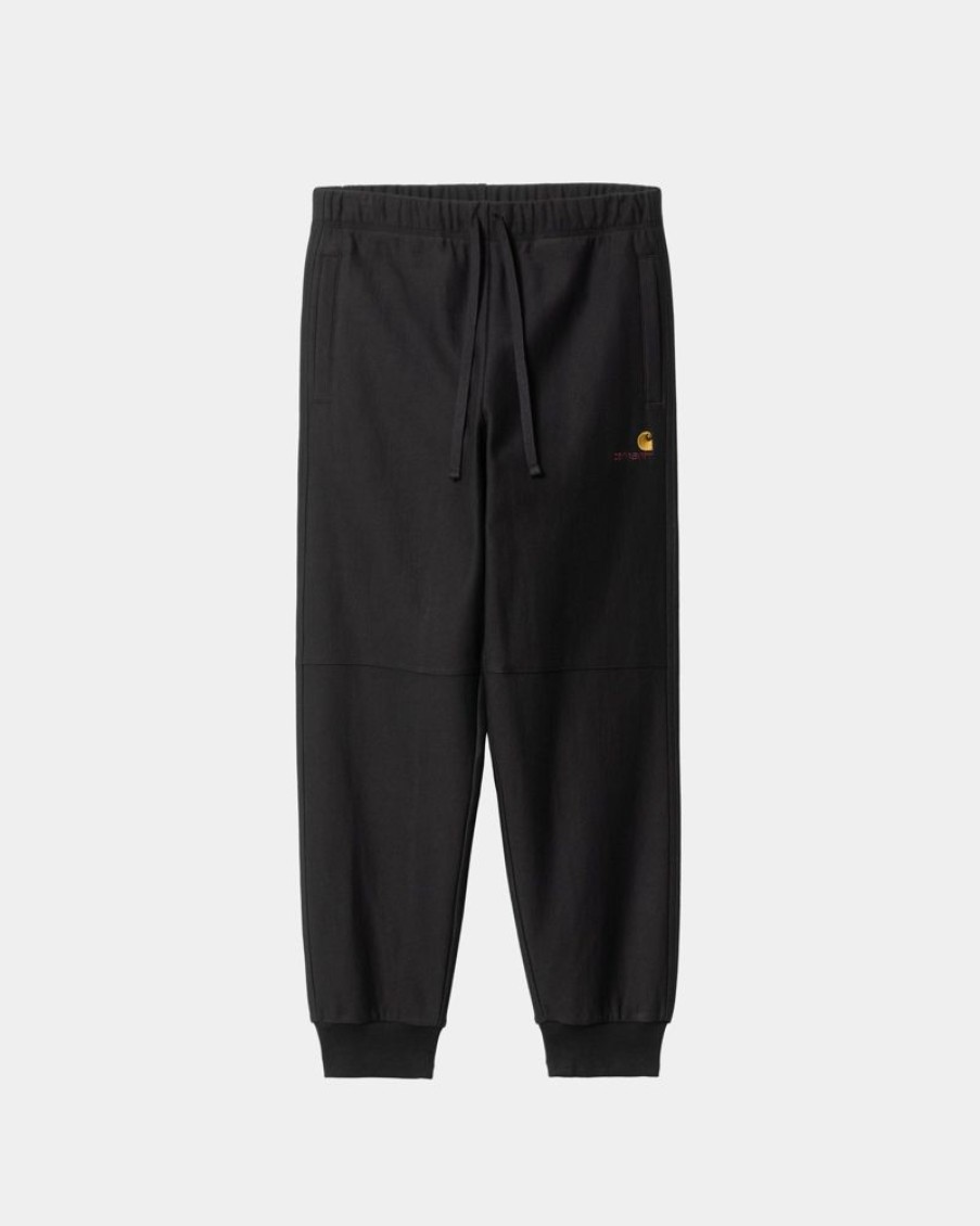 Maend Carhartt WIP | American Script Joggingbukser | Sort