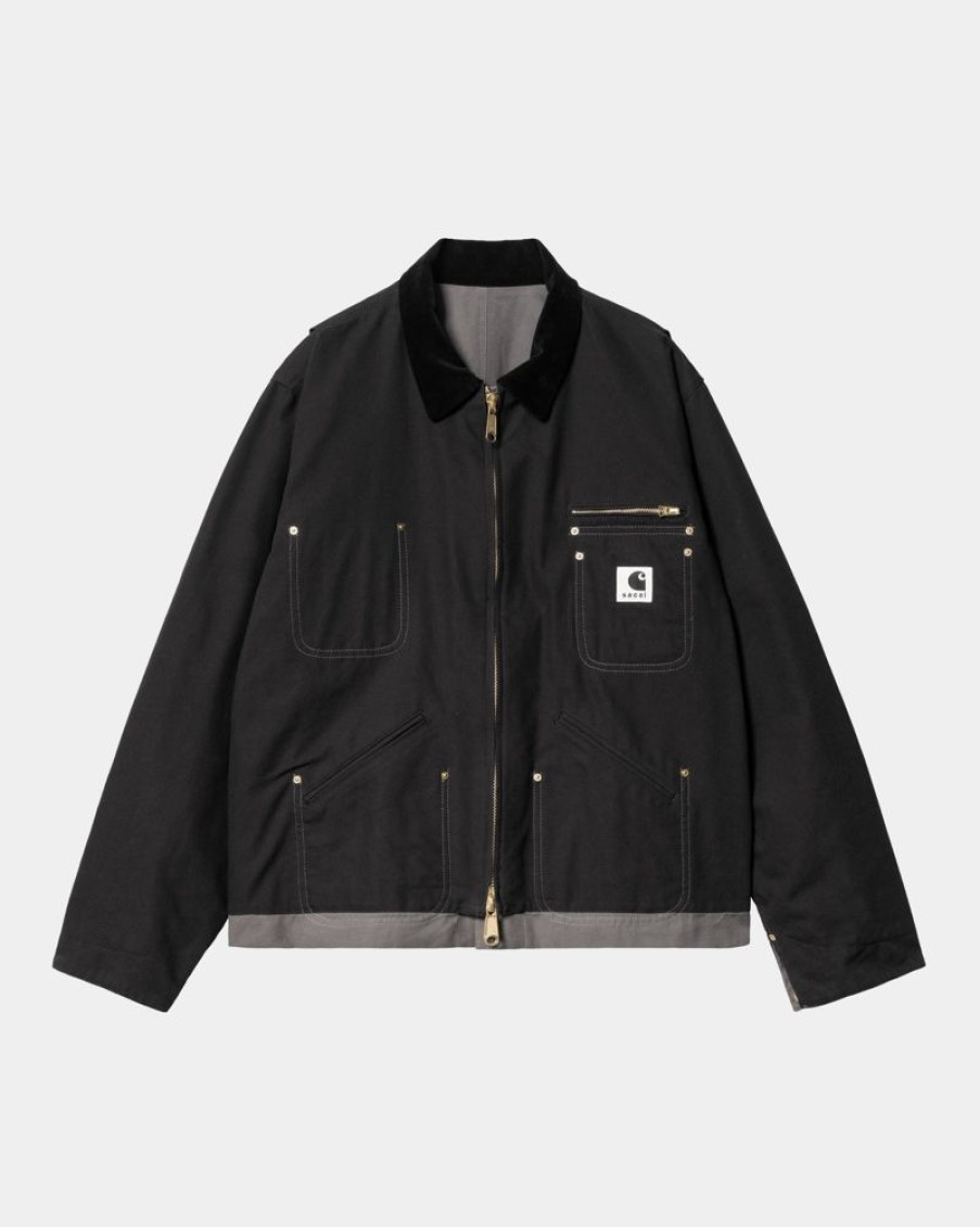 Maend Carhartt WIP | Sacai X Carhartt Wip Vendbar Andejakke | Sort