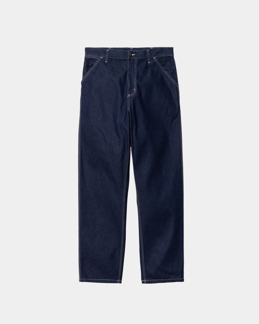 Maend Carhartt WIP | Simple Pant - Denim | Bla (En Vask)