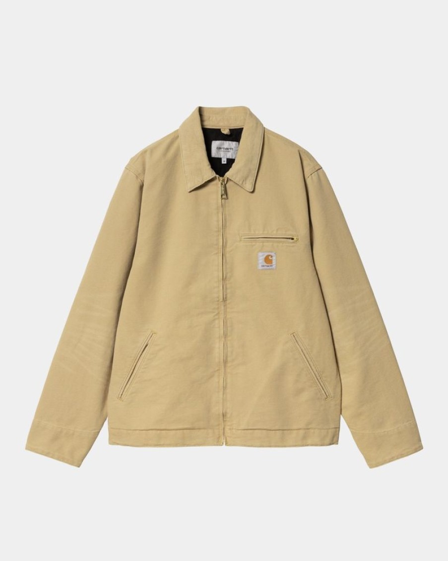 Maend Carhartt WIP | Detroit Jakke (Forar) | Bourbon (Aeldret Laerred)