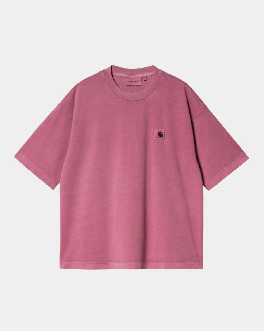 Kvinder Carhartt WIP | Nelson T-Shirt Til Kvinder | Magenta