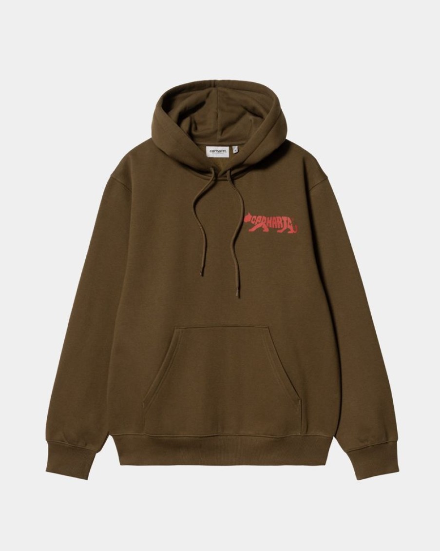 Maend Carhartt WIP | Rocky Script Sweatshirt Med Haette | Tommer