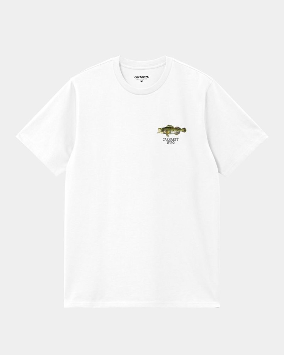 Maend Carhartt WIP | Fisk T-Shirt | Hvid