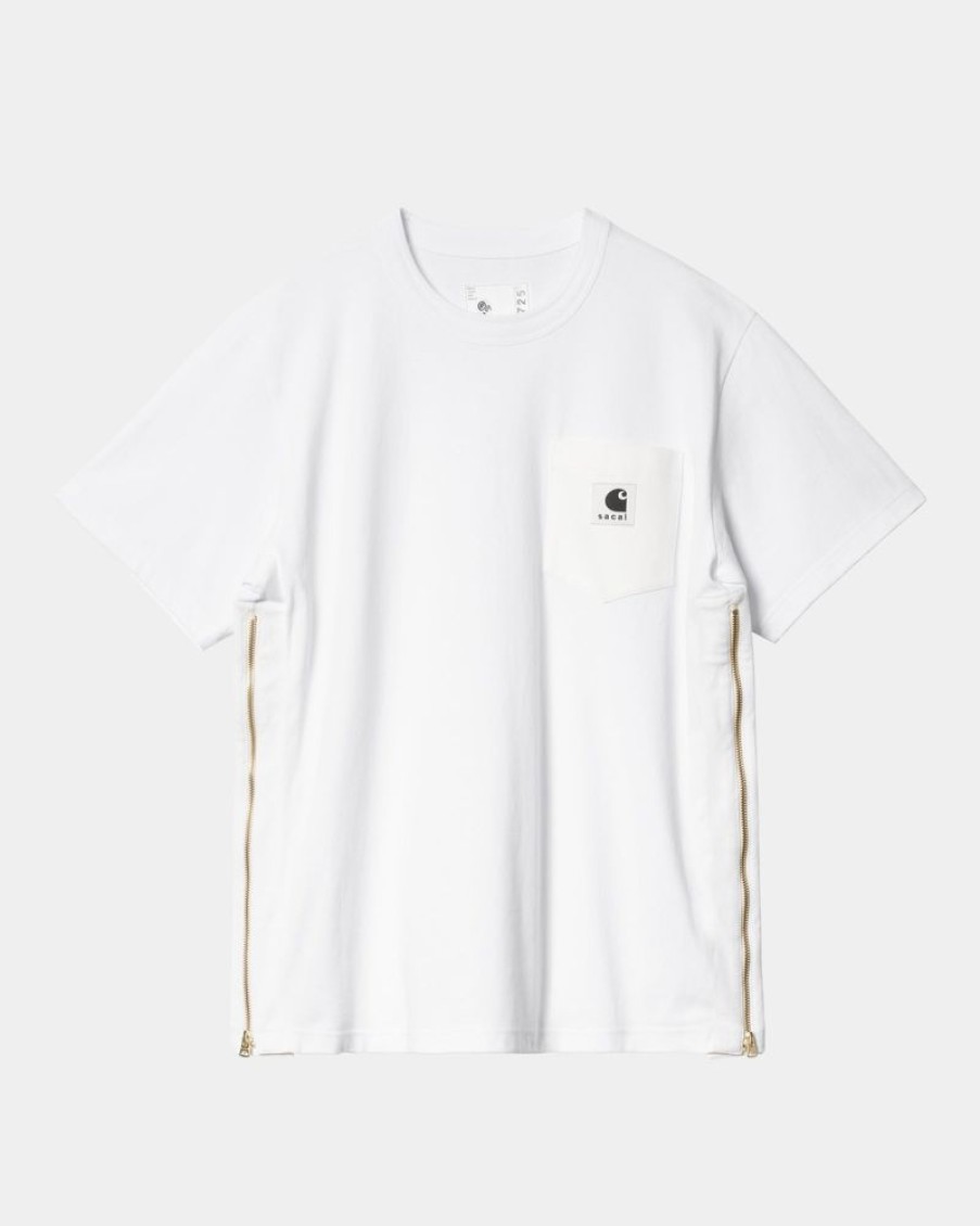 Maend Carhartt WIP | Sacai X Carhartt Wip T-Shirt | Hvid