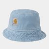 Tilbehor Carhartt WIP | Garnison Bucket Hat | Frostet Bla (Stenfarvet)