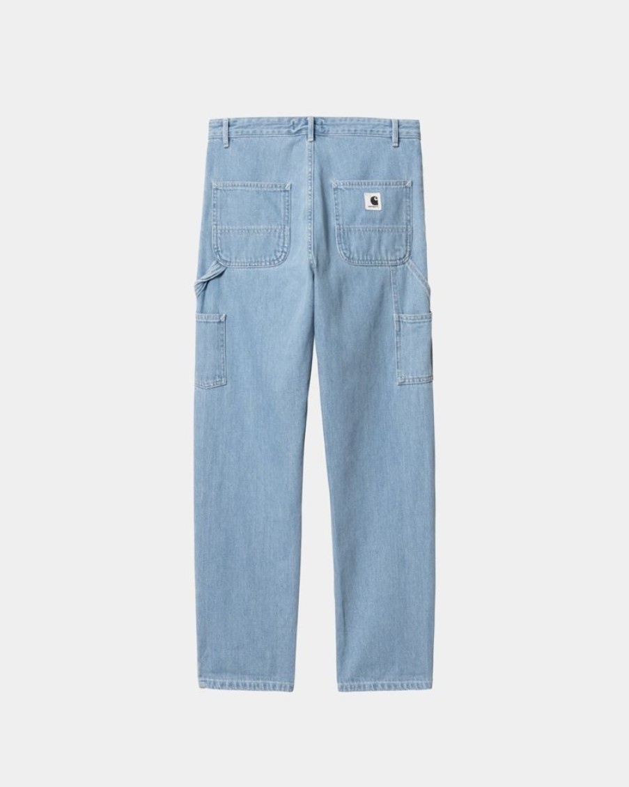 Kvinder Carhartt WIP | Pierce Pant - Denim | Bla (Sten Bleget)