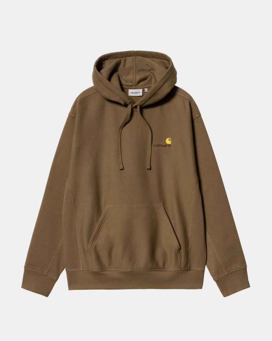 Maend Carhartt WIP | American Script Sweatshirt Med Haette | Tommer