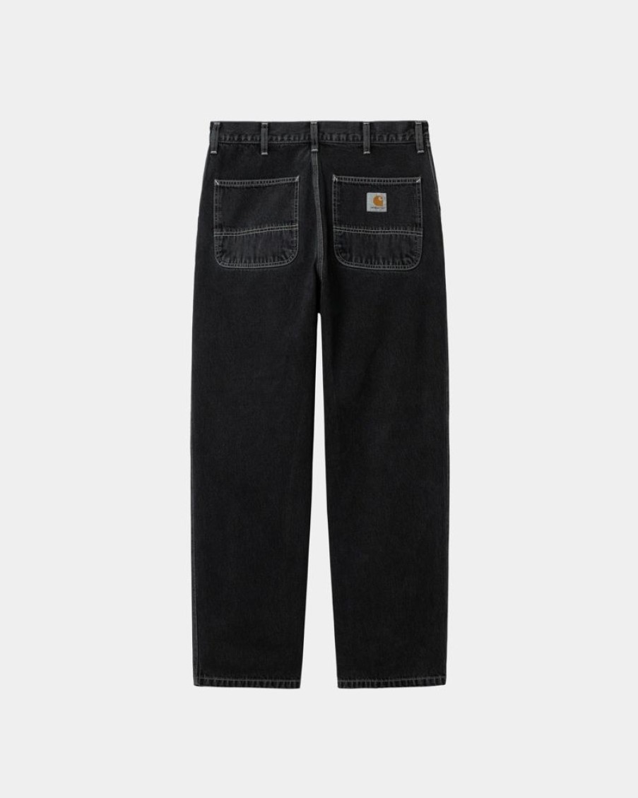 Maend Carhartt WIP | Simple Pant - Denim | Sort (Heavy Stone Vask)