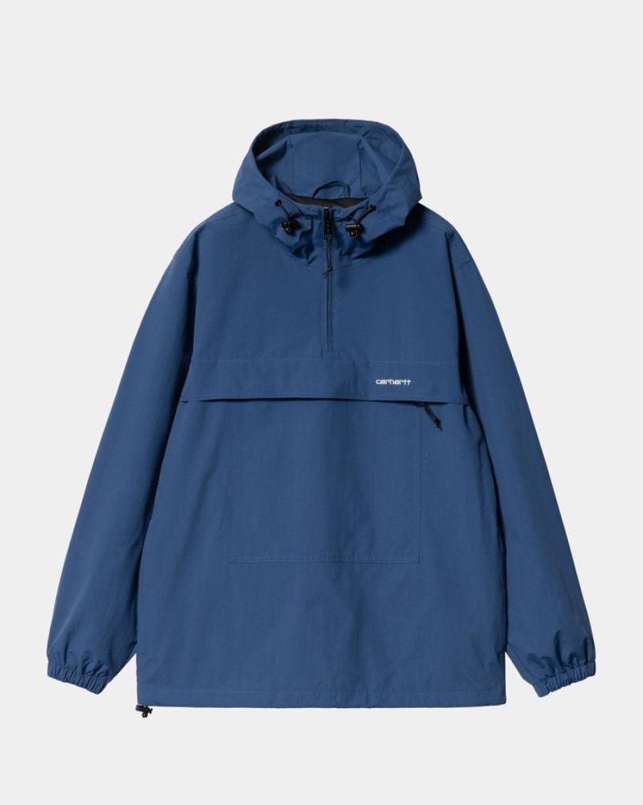 Maend Carhartt WIP | Windbreaker Pullover (Forar) | Aeldre / Hvid