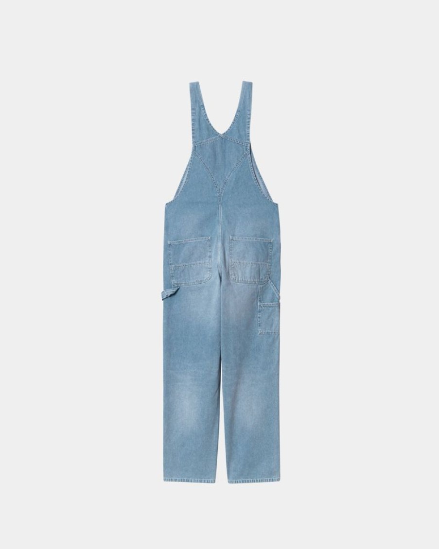 Maend Carhartt WIP | Bib Overall - Denim | Bla (Lys Aegte Vasket)