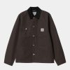 Maend Carhartt WIP | Michigan Chore Coat (Forar) | Tobak/Sort (Stiv)