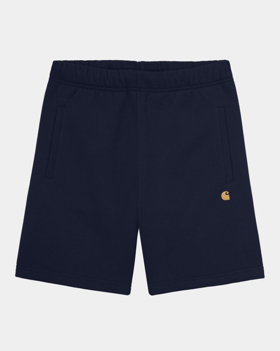 Maend Carhartt WIP | Chase Sweat Short | Dark Navy