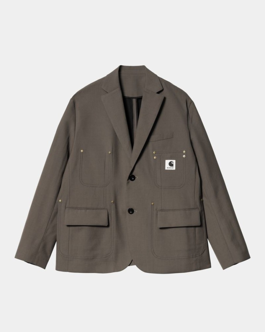 Maend Carhartt WIP | Sacai X Carhartt Wip Suiting Bonding Jacket | Taupe