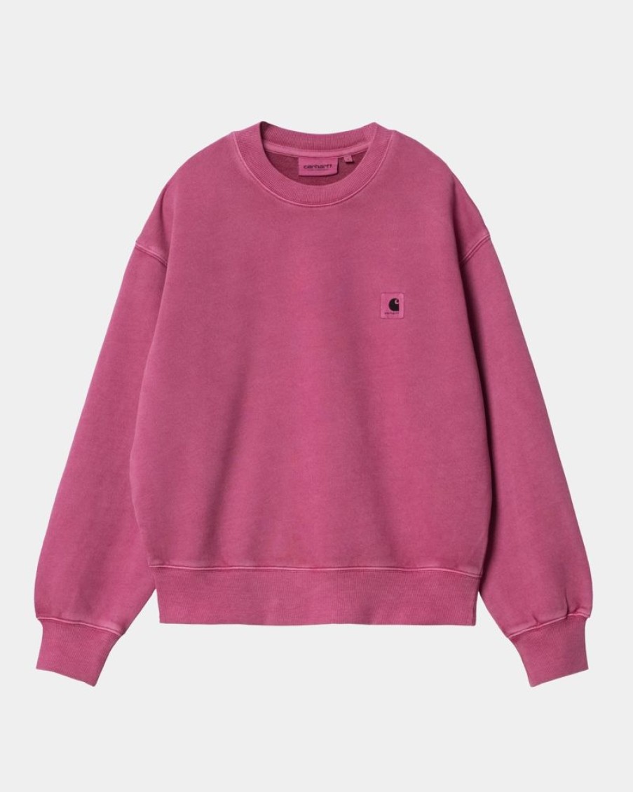 Kvinder Carhartt WIP | Nelson Sweatshirt Til Kvinder | Magenta