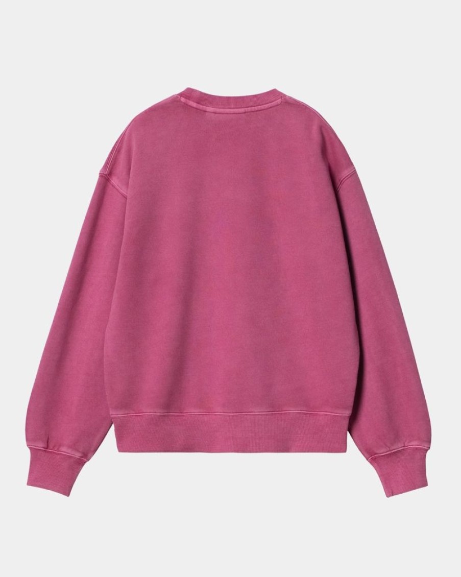 Kvinder Carhartt WIP | Nelson Sweatshirt Til Kvinder | Magenta