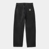 Maend Carhartt WIP | Landon Pant | Sort (Heavy Stone Vask)